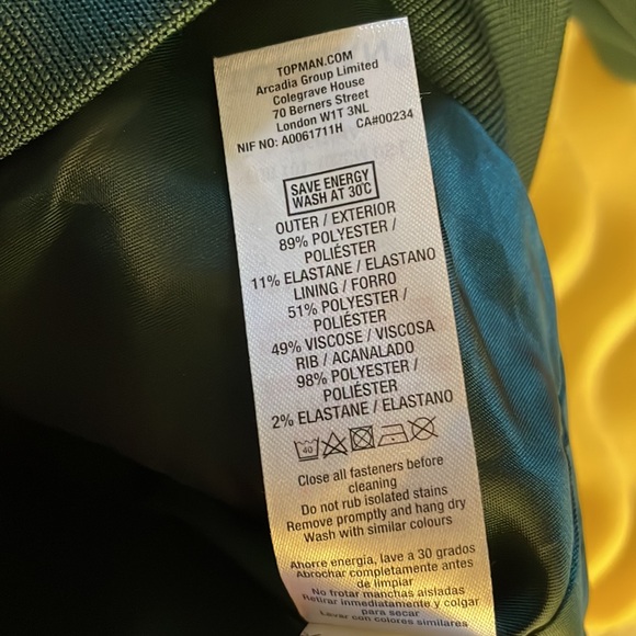 NWT TOPMAN Bodders Front Zip Bomber Track Jacket - Picture 10 of 12